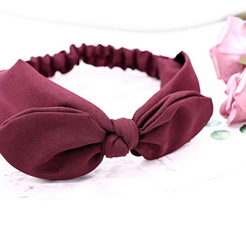 DRESHOW 6 Piezas Diadema para Mujer Boho Diademas Elástico Banda para el Cabello Turbante Banda Accesorio Pelo para Mujer Niñas