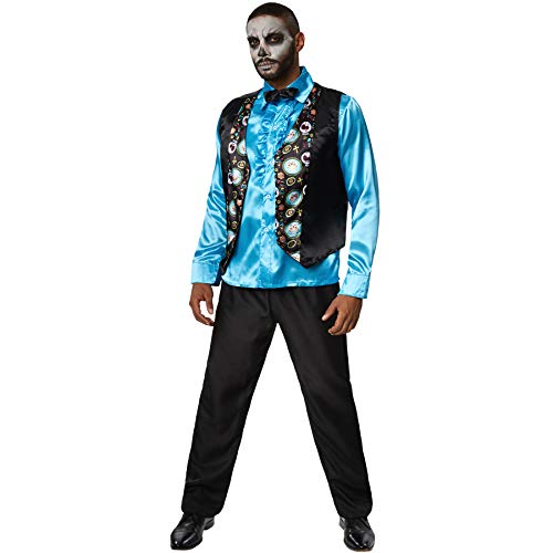 dressforfun 900420 - Disfraz de Hombre Caballero Espeluznante, Disfraz Espeluznante/galante (L | No. 302027)