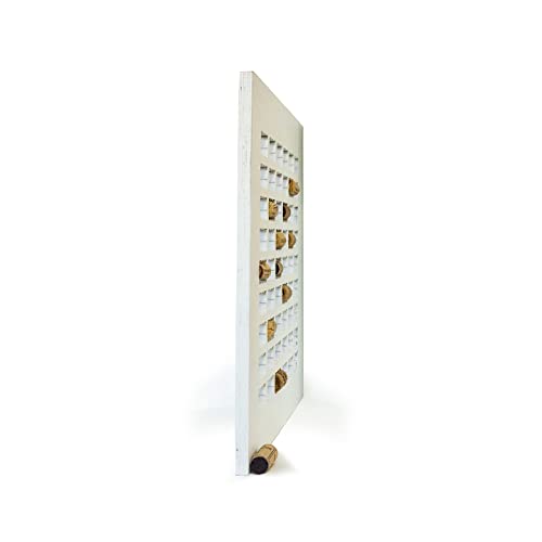 DROPPO Marco de Madera colector/Expositor/Almacenamiento corchos de Vino para Colgar en la Pared o apoyar en estantería. Regalo Original para Hombre o Mujer Amantes del Vino