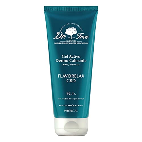 Dr.Tree. Gel Flavorelax con Aceite de Semillas de Cannabis Sativa con CBD. Calma Dolores Musculares y Articulaciones. Alivio de Espalda, Hombros, y Piernas. Ayuda a Aliviar las Agujetas. 200ml