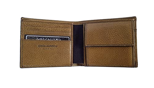 Dsquared Cartera libro monedero hombre piel marrón WAM0025 12904543 8066