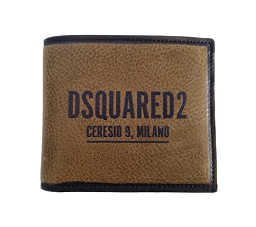 Dsquared Cartera libro monedero hombre piel marrón WAM0025 12904543 8066