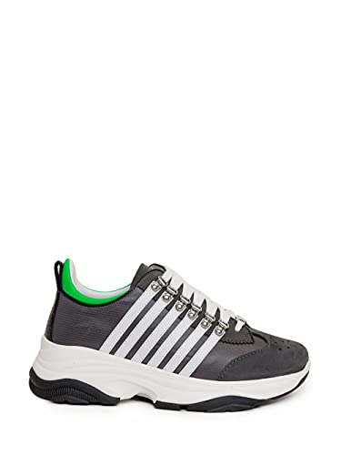 DSQUARED2 Bumpy 251 M118 - Zapatillas para hombre Gris Size: 41 EU Larga