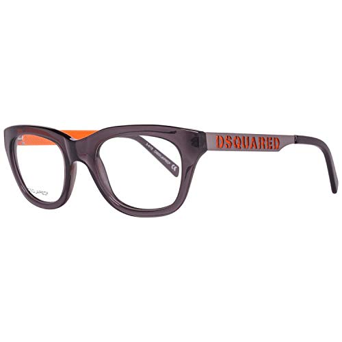 DSQUARED2 DQ5096-020-50 Gafas, Gris/Naranja, 50 Unisex Adulto
