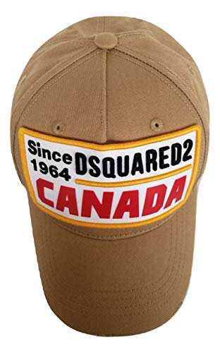 DSQUARED2 Gorro de béisbol para hombre Gabardi BCM0225 Beige