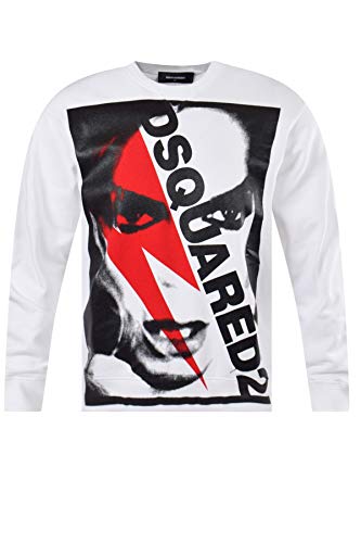 DSQUARED2 Hombre Sudadera sin Capucha S74GU0310 S25305 100 Saltador