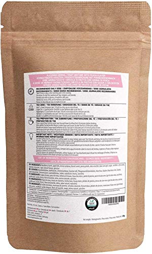 Dual Slim Active Berry | Té De Frutas 100% Natural Y Vegano | 60g De Té Adelgazante | Sabor A Durazno | Aloe Vera, Peonías Y Espirulina | Sin Aditivos, Azúcar Y Cafeína | Certificado En Laboratorio
