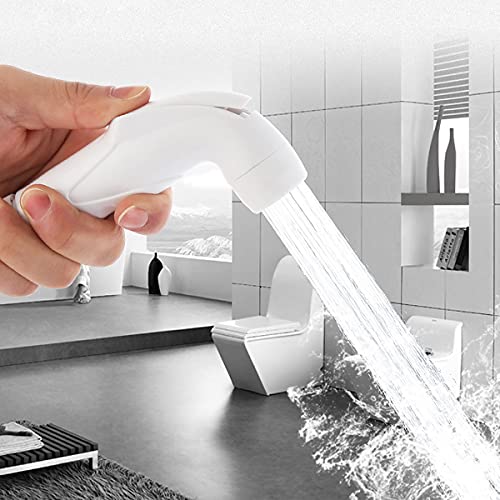 Ducha Bidet, Senteen 2 Juegos Rociador De Bidé De Mano Portátil Pulverizador Bidet Blanco Manguera Bidé Alcachofa De Bidet Accesorios De Ducha, Para Limpieza De Pañales, Baño De Mascotas, Closestool