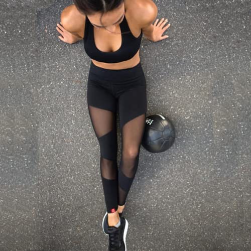 Ducomi LIV Leggins Transparentes para Mujeres - Looks Sexy y Casual en Gimnasia y Ropa Exterior - Leggings Ligeros, Transpirables y de Máxima Comodidad - Ropa Deportiva, Yoga, Pilates (XL)