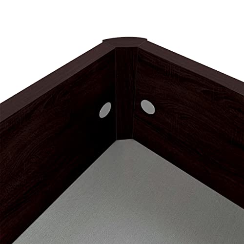 Duérmete Online Canapé Abatible Madera Gran Capacidad Cajón Grosor 30mm con Tapa Reforzada y Transpirable, Wengue, 135 x 190