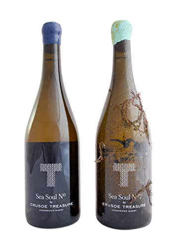 Duet Sea Soul Nº7 - Pack de Vino Submarino + Vino Terrestre para cata comparada - Crusoe Treasure