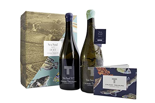 Duet Sea Soul Nº7 - Pack de Vino Submarino + Vino Terrestre para cata comparada - Crusoe Treasure