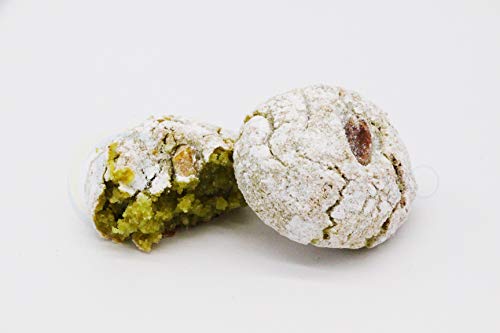 Dulces de almendra sicilianos Pistacho y Grano de Pistacho (520g) (Pasteles) en una elegante confeccion de regalo - Nonna Sicula - Malaseno