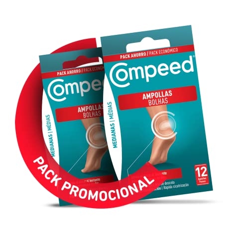 DUPLO- COMPEED Ampollas Medianas x24 (ON THE GO) - Pack de 2 - Cuidado De Pies, Alivio Del Dolor, empaquetados individualmente