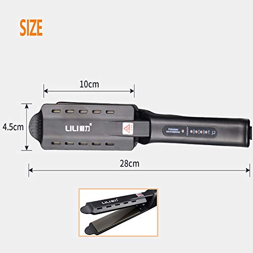 DXIA Plancha de Pelo, Plancha De Pelo Profesional, Cerámica 5cm de Ancho, 4 configuraciones de temperatura diferentes (170 °C-230 °C), 15s velocidad calor, Para Todo Tipo De Cabello