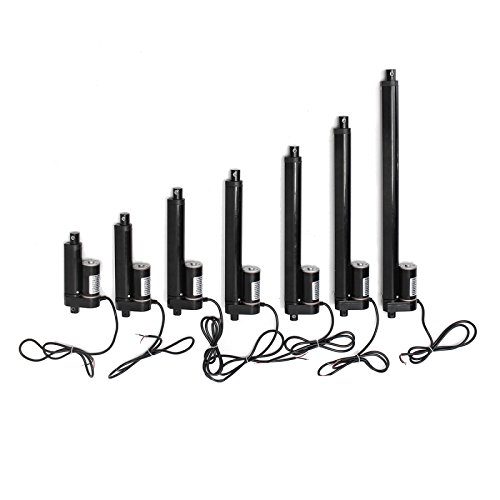 DyNamic Dc 12V 900N 2-16 Inch 50-400Mm 225Lbs Linear Actuator Motor Door Opener Heavy Duty Bracket Lift - 8 Inch