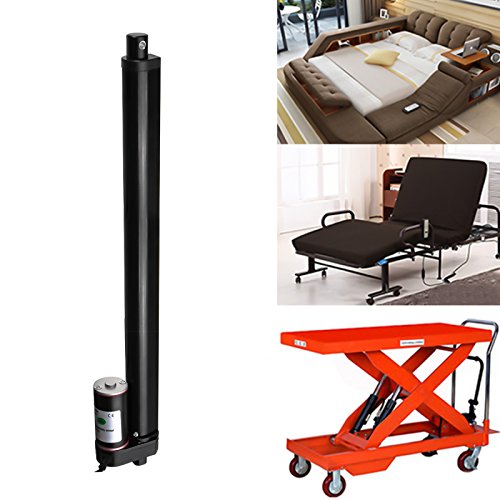 DyNamic Dc 12V 900N 2-16 Inch 50-400Mm 225Lbs Linear Actuator Motor Door Opener Heavy Duty Bracket Lift - 8 Inch