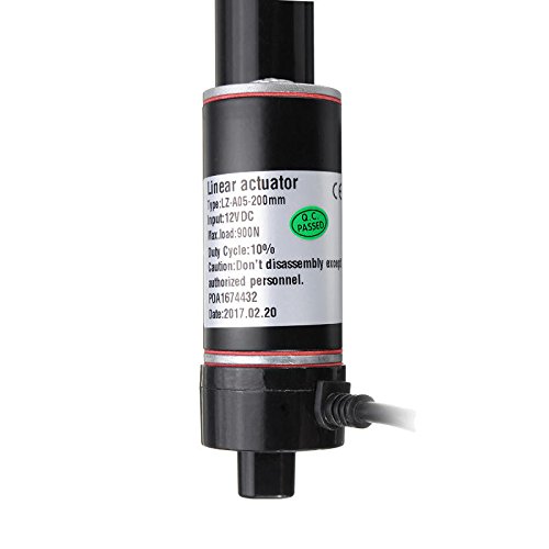 DyNamic Dc 12V 900N 2-16 Inch 50-400Mm 225Lbs Linear Actuator Motor Door Opener Heavy Duty Bracket Lift - 8 Inch