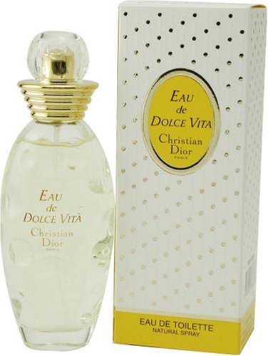 Eau De Dolce Vita by Christian Dior For Women. Eau De Toilette Spray 3.4-Ounces by Christian Dior