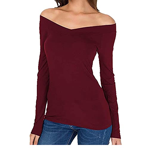 Ebay Explosión Deseo Reparación de Hombros para Mujer Camiseta de Manga Larga