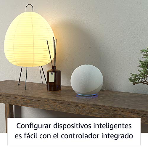 Echo (4.ª generación) | Sonido de alta calidad, controlador de Hogar digital integrado y Alexa | Blanco