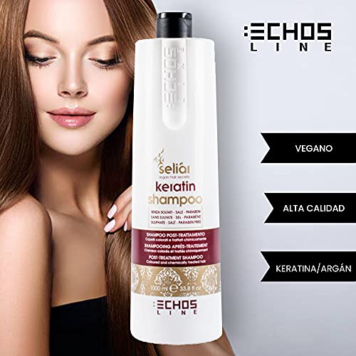 Echosline Champú Seliar KERATIN Post tratamiento keratina 1000 mL 1L