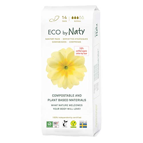 Eco By Naty Compresas Sanitarias Normales, Regular, 14 Unidades