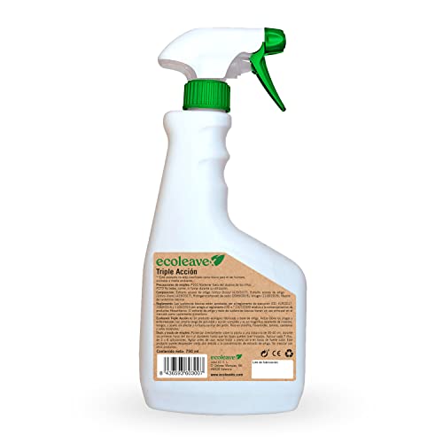 ECOLEAVEX Triple Acción, Protege Tus Plantas Frente a Insectos, Acaros y Hongos, ECOLOGICO, 100% Natural y Residuo Zero. (Spray Pulverizador 750 ml.)