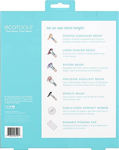 ECOTOOLS BRIGHTER TOMORROW SET DE BROCHAS DE OJOS EYE SHINE BRIGHT