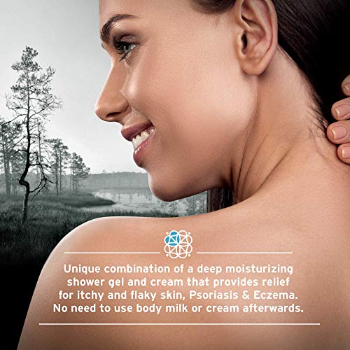 Eczema Body Wash & Cream 2in1 - Natural pH Balancing Acids y aceite de oliva Crema de ducha. Tratamiento hidratante profundo sin sulfato para pieles muy secas y con picazón