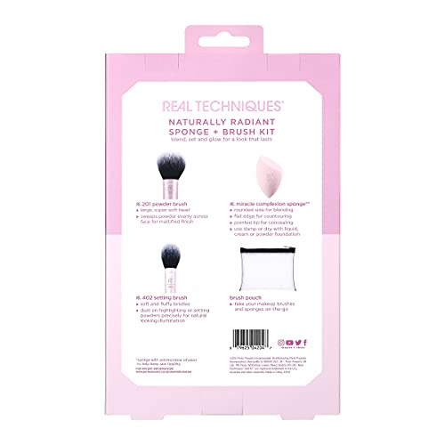 Edición Limitada HOLIDAYS: Naturally Radiant Sponge + Brush Kit