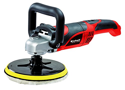 Einhell CC-PO 1100/2E Pulidora lijadora para automóvil, 1100 W, 1000-3500 RPM, Color Rojo/Negro