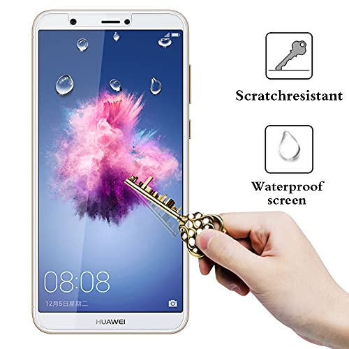 EJBOTH 2X Huawei P Smart Protectores de Pantalla, Vidrio Templado película Protectora Cristal Transparente Invisible Escudo Protector 9H definición