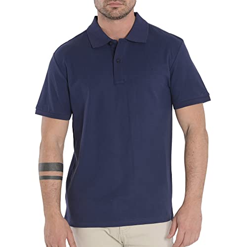 El Búho Nocturno - Polo Manga Corta Tapeta Pique Liso Marino Talla 4 (L) 100% algodón