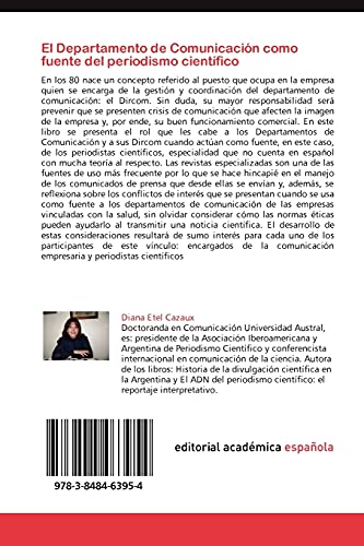 El Departamento de Comunicacion Como Fuente del Periodismo Cientifico: Características, funciones y responsabilidades