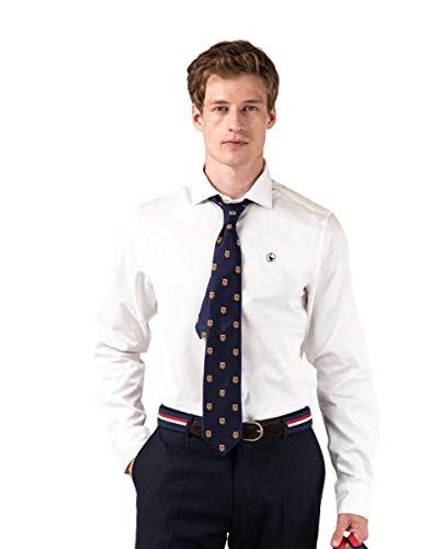 El Ganso 1050ATEMP200004 Camisa Cuadrille Blanco, XXL para Hombre