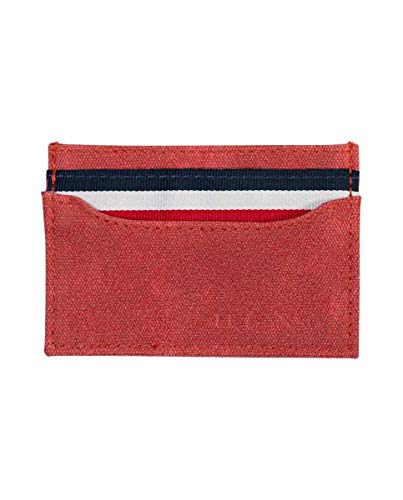 El Ganso Tarjetero Pequeño Canvas Washed Rojo