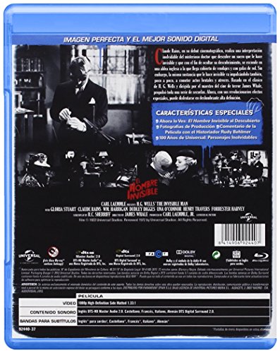 El Hombre Invisible [Blu-ray]