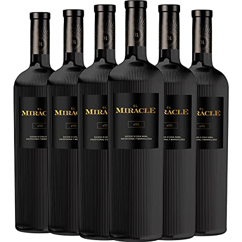 El Miracle Nº 1 Vino Tinto D.O. Valencia Bobal Cabernet Sauvignon 6 Botellas - 750 ml