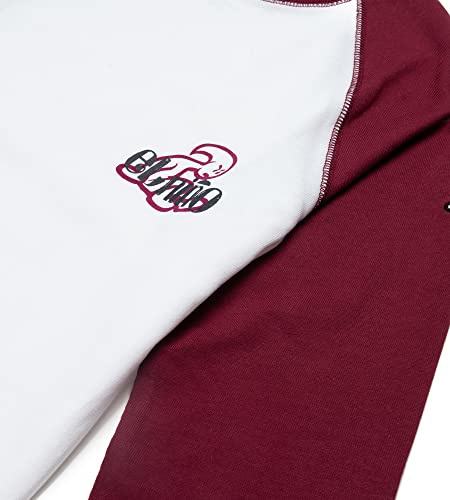 El Niño Tarifa Sweetwear. Camiseta de Manga Larga para niños de Cuello Redondo en Color Rojo y Blanco. con Estampado en el Pecho (8)