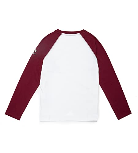 El Niño Tarifa Sweetwear. Camiseta de Manga Larga para niños de Cuello Redondo en Color Rojo y Blanco. con Estampado en el Pecho (8)