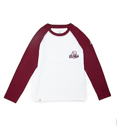 El Niño Tarifa Sweetwear. Camiseta de Manga Larga para niños de Cuello Redondo en Color Rojo y Blanco. con Estampado en el Pecho (8)