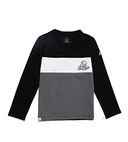 El Niño Tarifa Sweetwear. Camiseta de Manga Larga para niños de Cuello Redondo Tricolor. Estampado en el Pecho (8)