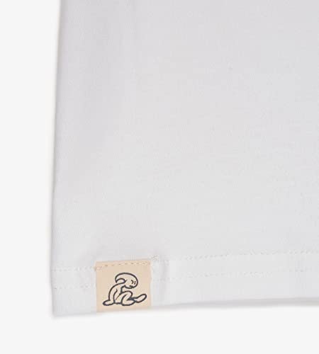 El Niño Tarifa Sweetwear. Camiseta de niños de Cuello Redondo en Color Blanco. con Estampado en el Pecho (6)