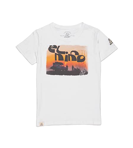 El Niño Tarifa Sweetwear. Camiseta de niños de Cuello Redondo en Color Blanco. con Estampado en el Pecho (6)