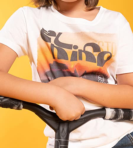 El Niño Tarifa Sweetwear. Camiseta de niños de Cuello Redondo en Color Blanco. con Estampado en el Pecho (6)