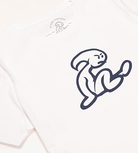 El Niño Tarifa Sweetwear. Camiseta de niños de Cuello Redondo en Color Blanco. Logo El Niño Estampado en el Pecho (6)