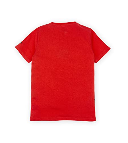 El Niño Tarifa Sweetwear. Camiseta de niños de Cuello Redondo en Color Rojo. Estampado Frontal (12)