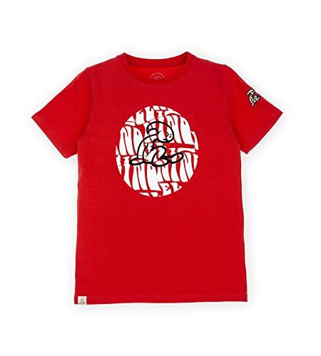 El Niño Tarifa Sweetwear. Camiseta de niños de Cuello Redondo en Color Rojo. Estampado Frontal (12)