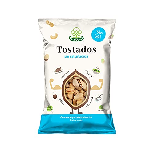 EL NOGAL Frutos Secos Pistacho Tostado Sin Sal Bolsa, 100 G